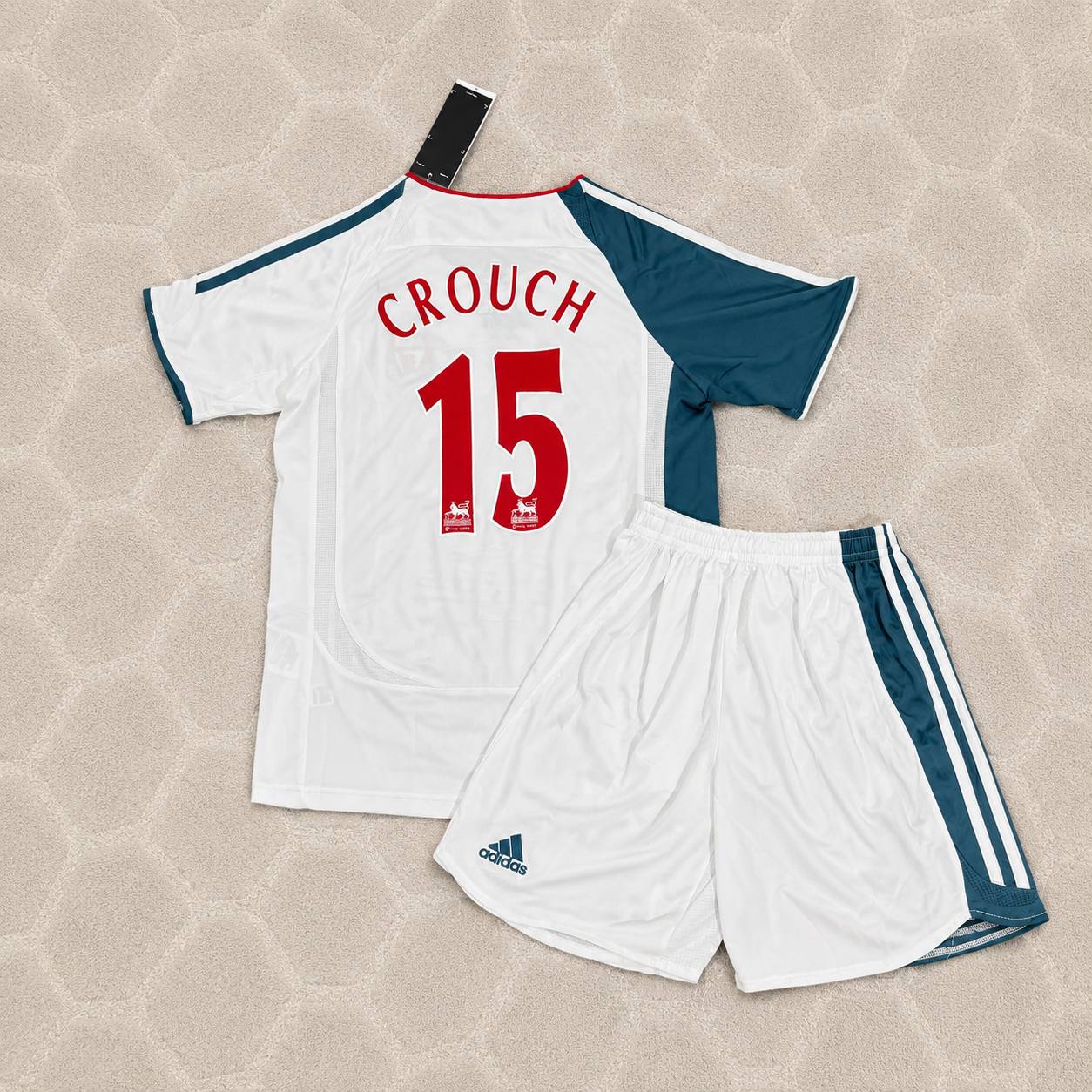 Peter Crouch Liverpool 2006/2007 White Retro KIDS Football Jersey