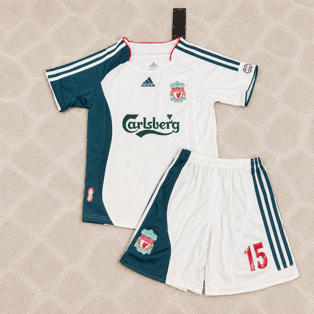 Peter Crouch Liverpool 2006/2007 White Retro KIDS Football Jersey