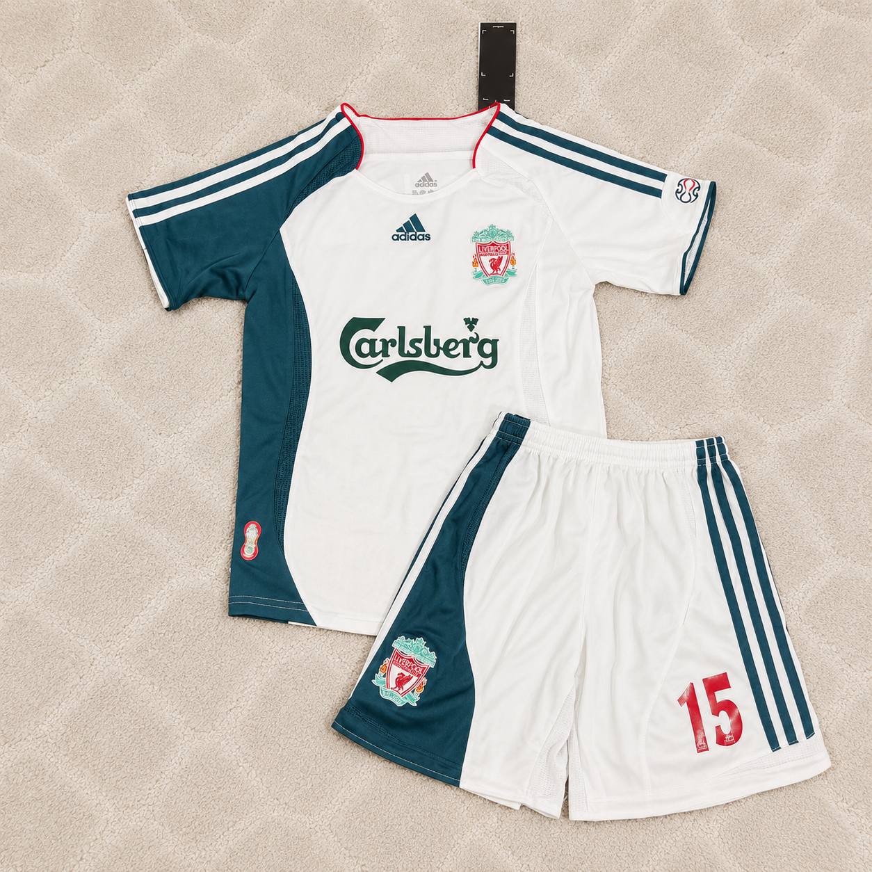 Peter Crouch Liverpool 2006/2007 White Retro KIDS Football Jersey