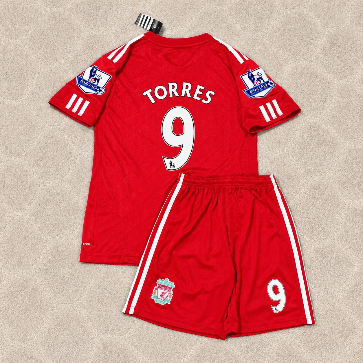 Fernando Torres Liverpool 2010/2011 Season KIDS Red Retro Football Jersey