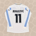 Sinisa Mihajlovic Lazio 1999 2000 White Long Sleeve Retro Football Jersey Kit