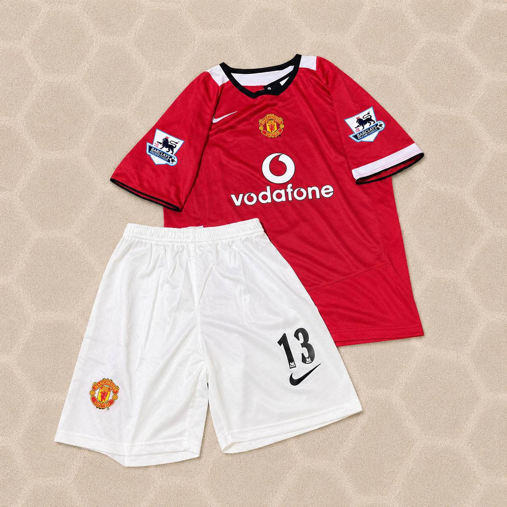 Park Ji-Sung Manchester United 2005/06 Retro KIDS Football Jersey Maillot Maglia Soccer Shirt