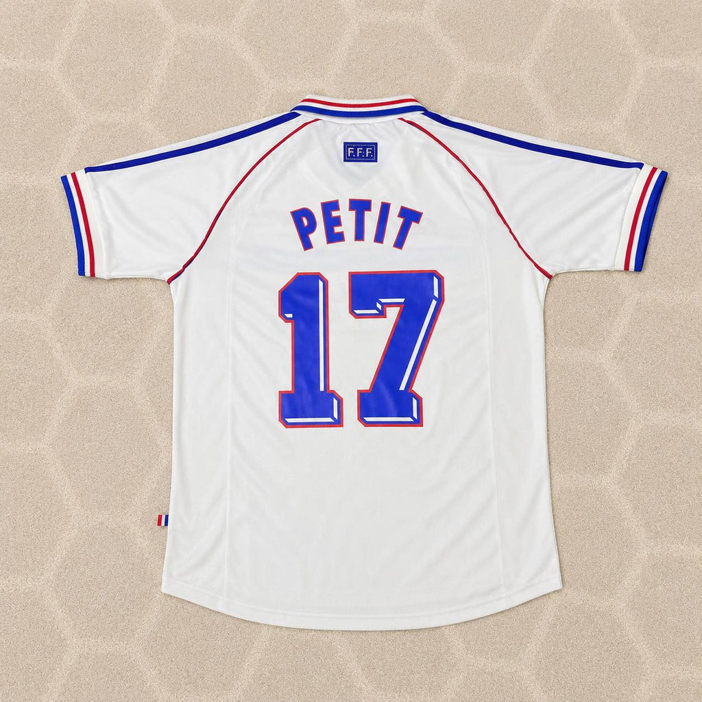 Emmanuel Petit France 1998 World Cup Retro Jersey Maillot Trikot