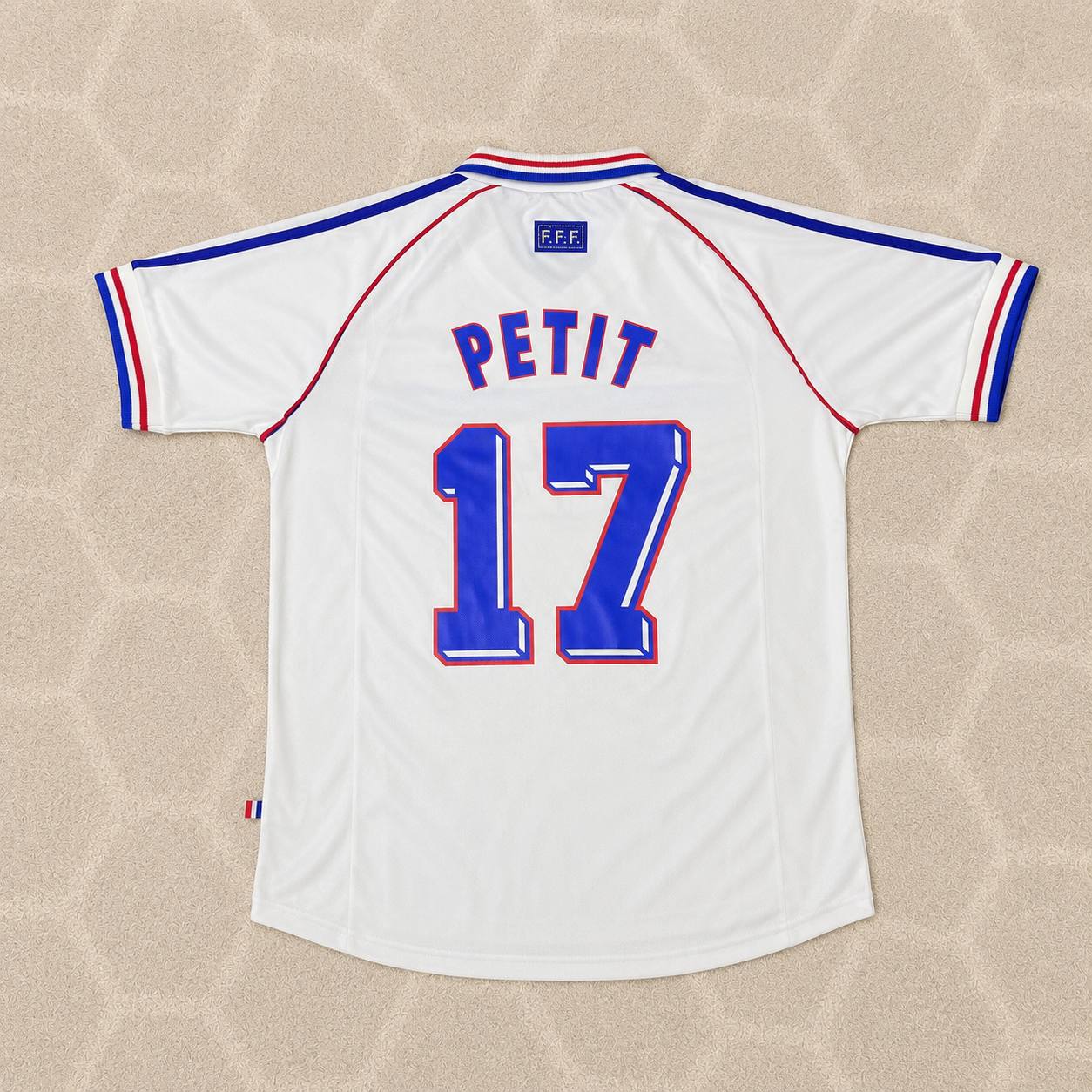 Emmanuel Petit France 1998 World Cup Retro Jersey Maillot Trikot