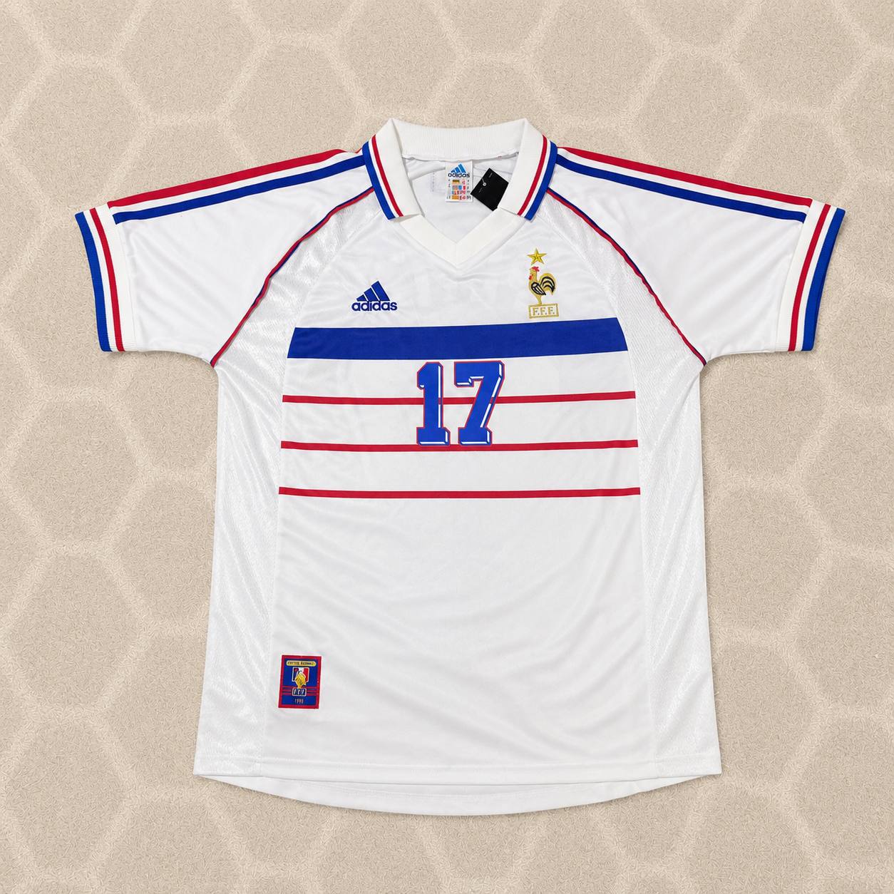 Emmanuel Petit France 1998 World Cup Retro Jersey Maillot Trikot