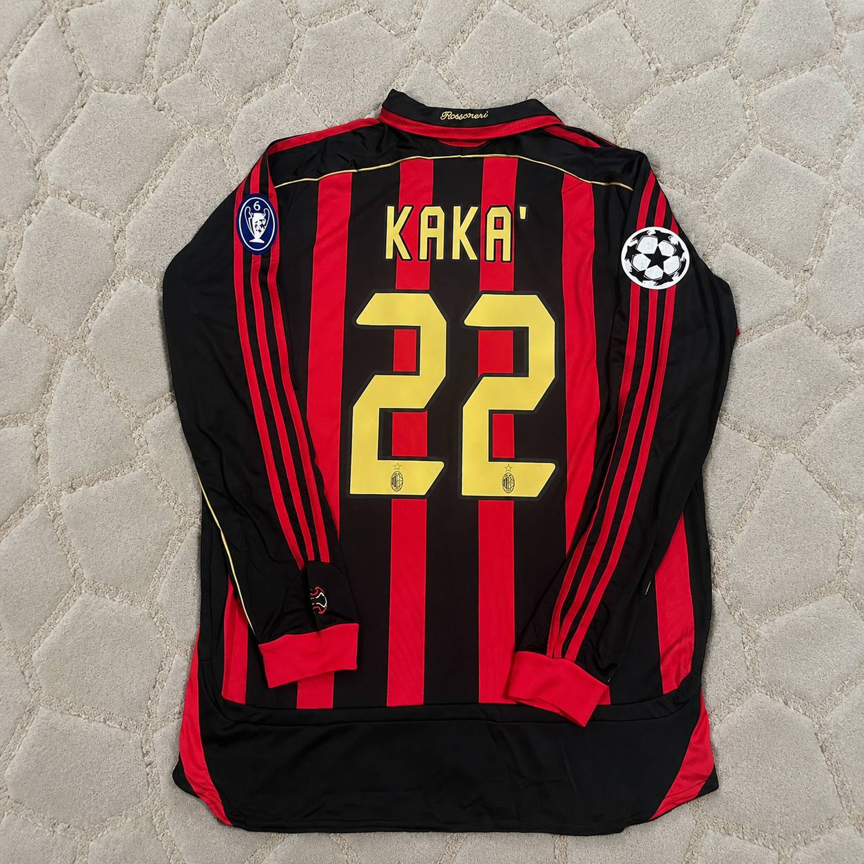 Kaká Leite AC Milan 2006 2007 Red Black Retro Jersey