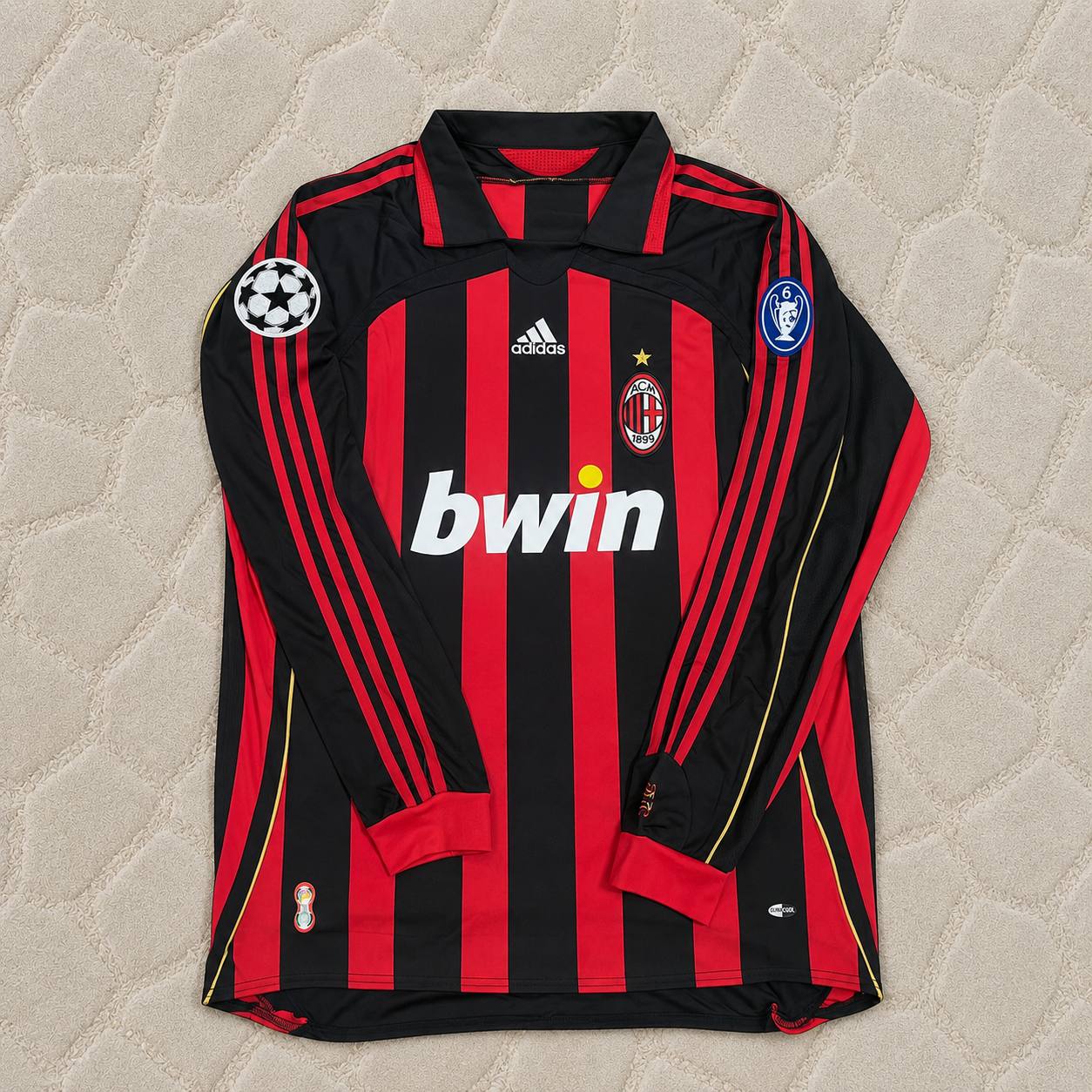 Kaká Leite AC Milan 2006 2007 Red Black Retro Jersey
