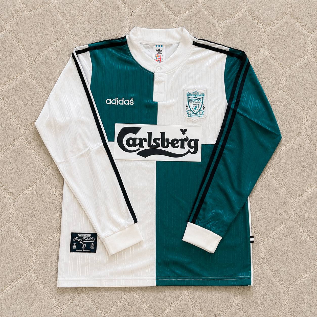 Robbie Fowler Liverpool 1995–1996 Away Retro Football Jersey Kit
