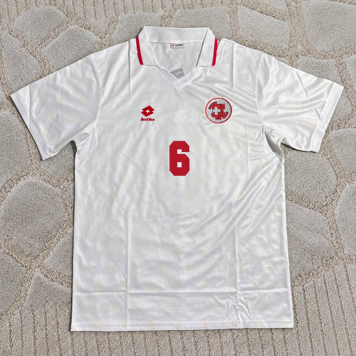 Georges Bregy #10 Switzerland 1994 World Cup Retro Away Football Shirt - Jersey kit - Trikot Maillott