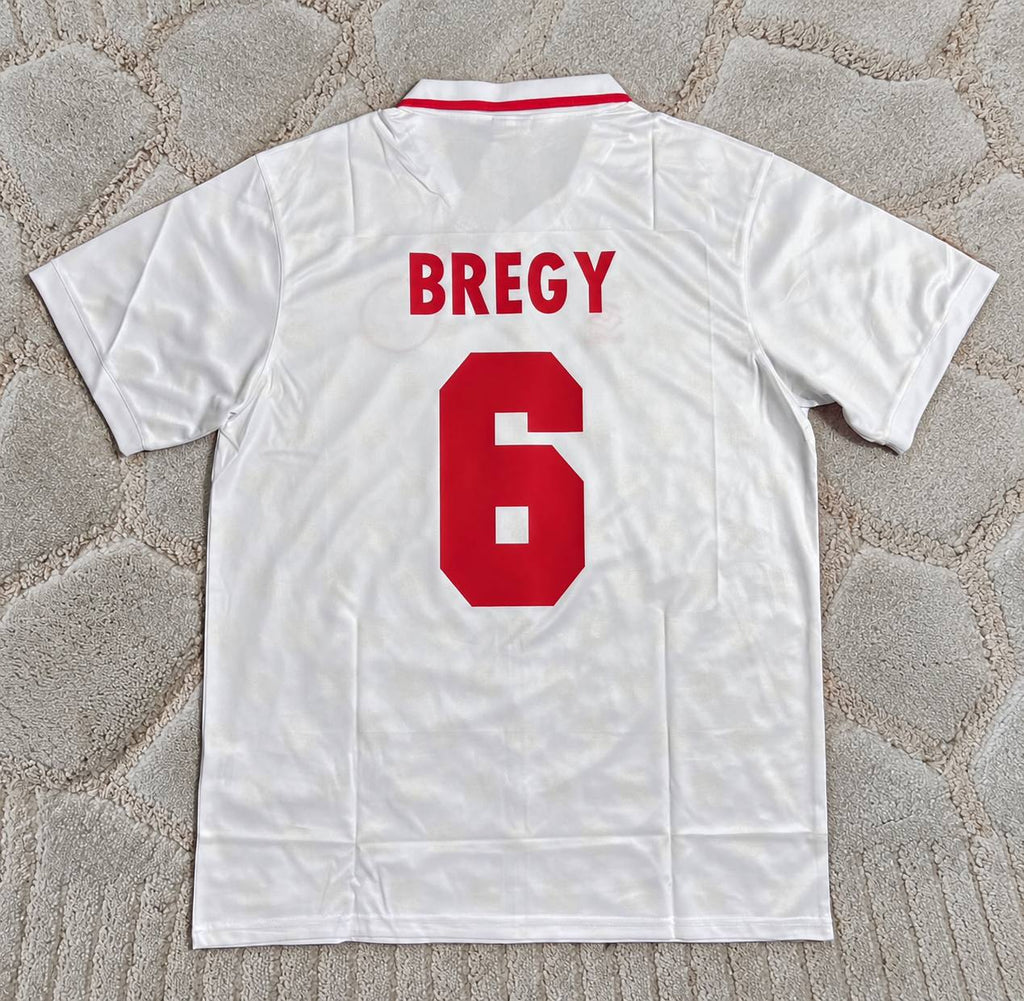 Georges Bregy #10 Switzerland 1994 World Cup Retro Away Football Shirt - Jersey kit - Trikot Maillott