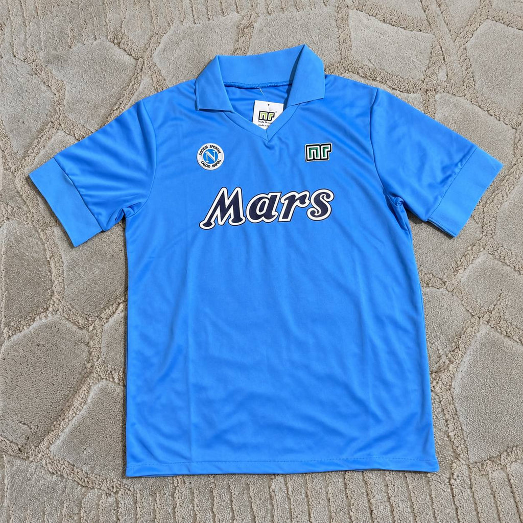 Diego Maradona #10 Napoli 1989-1990 Retro Home Football Shirt - Jersey Kit - Trikot Maillot