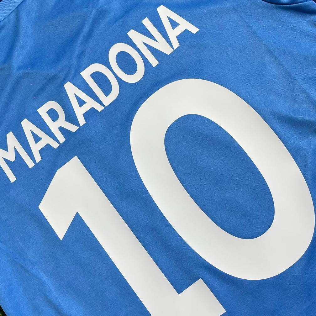 Diego Maradona #10 Napoli 1989-1990 Retro Home Football Shirt - Jersey Kit - Trikot Maillot