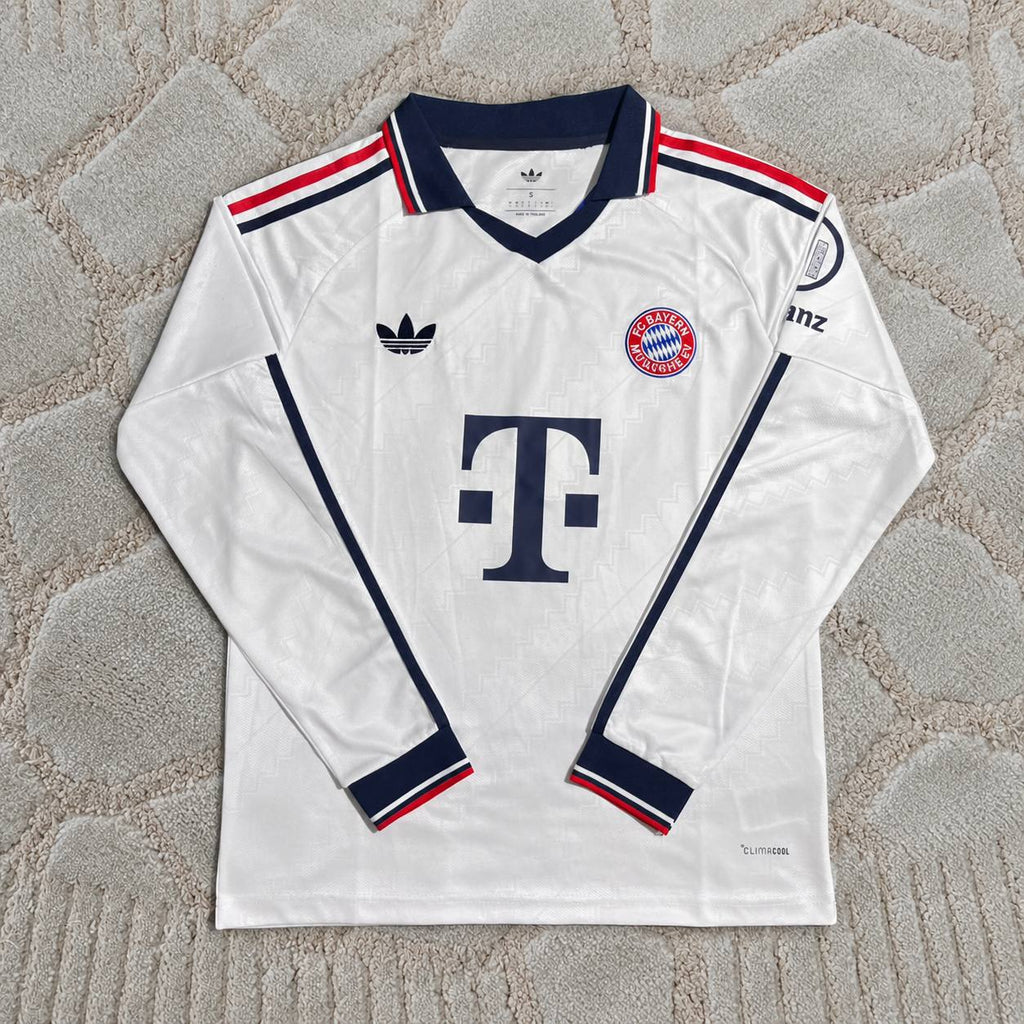 Aleksandar Pavlovic #45 Bayern Munich 2026-2027 Away Long Sleeve Jersey - Jersey Kit - Trikot Maillot