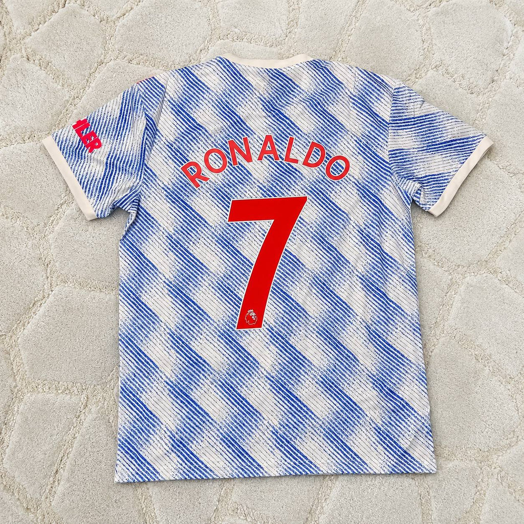 Cristiano Ronaldo Manchester United 2021-2022 Final Season Away Retro Football Jersey