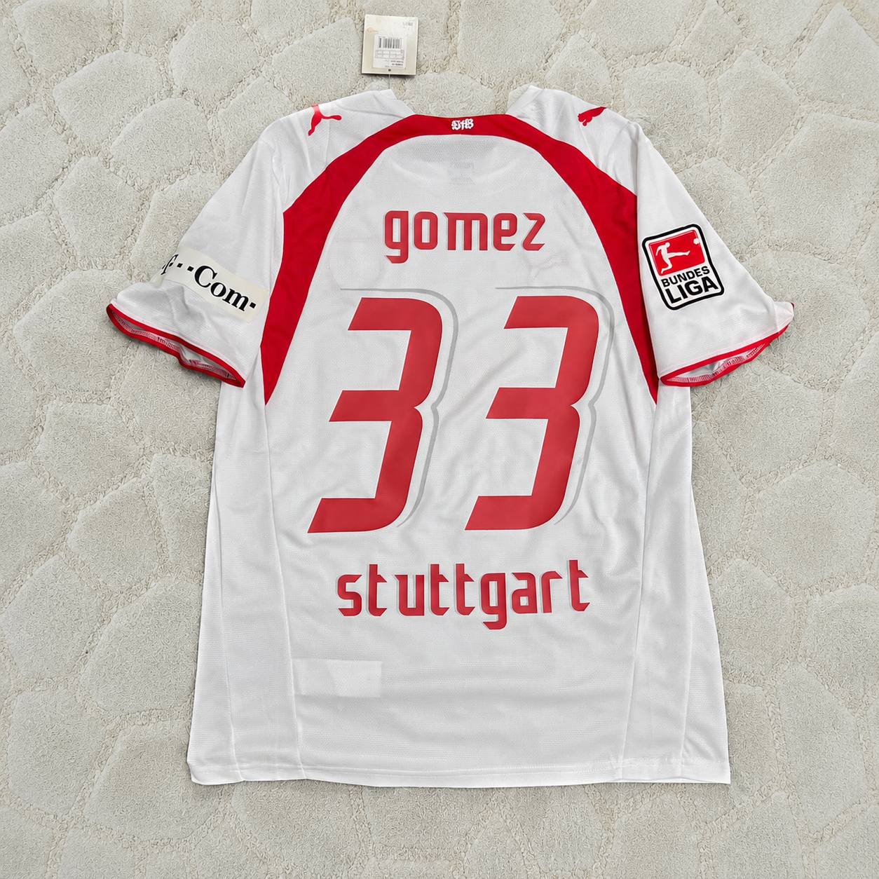 Mario Gomez VfB Stuttgart 2006-07 Heimtrikot Retro Football Jersey Kit
