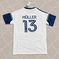 Thomas Müller Vancouver Whitecaps New Season Home Soccer Kit Jersey Trikot Soccer Shirt
