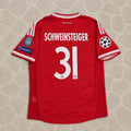 Bastian Schweinsteiger Bayern Munich 2013 Champions League Wembley Final Long Sleeve Jersey Trikot Soccer Shirt