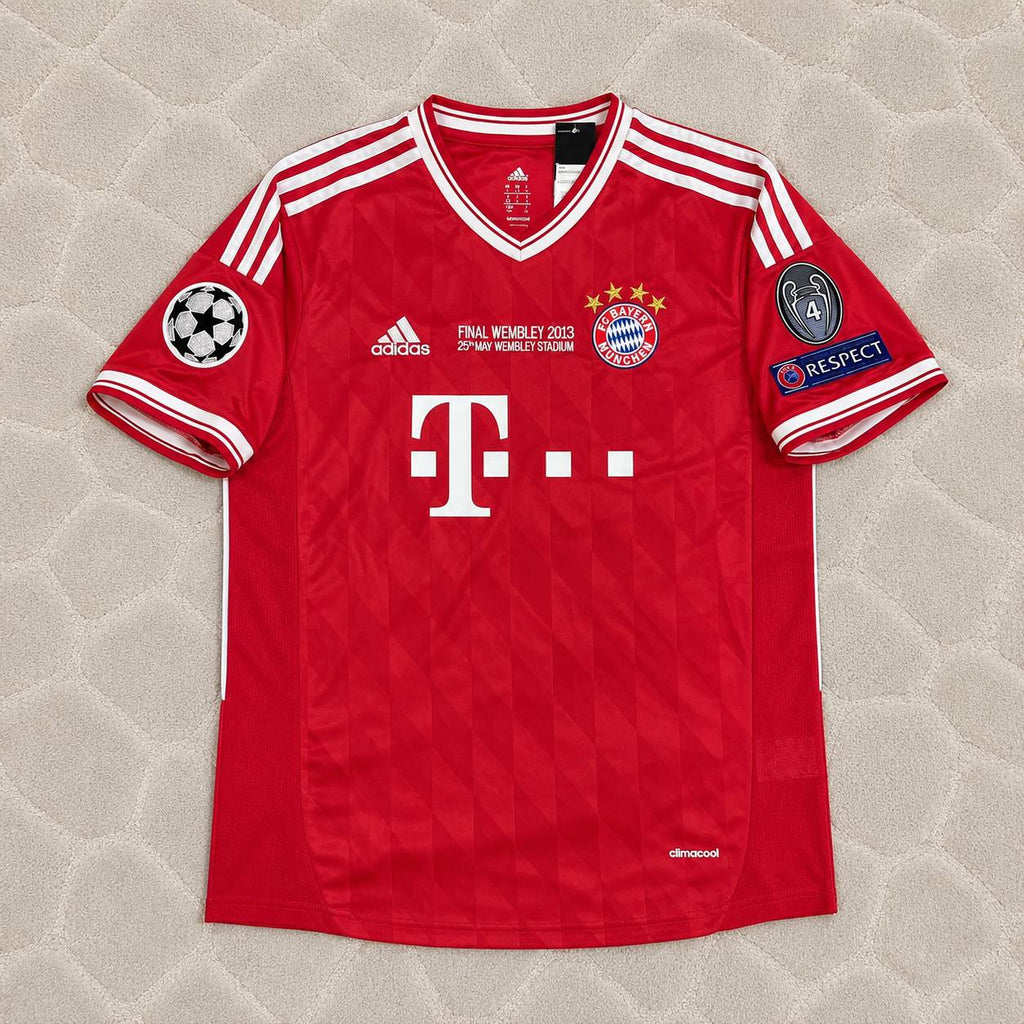 Bastian Schweinsteiger Bayern Munich 2013 Champions League Wembley Final Long Sleeve Jersey Trikot Soccer Shirt