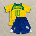 ronaldinho-brazil-2004-2006-retro-kids-football-jersey-kit