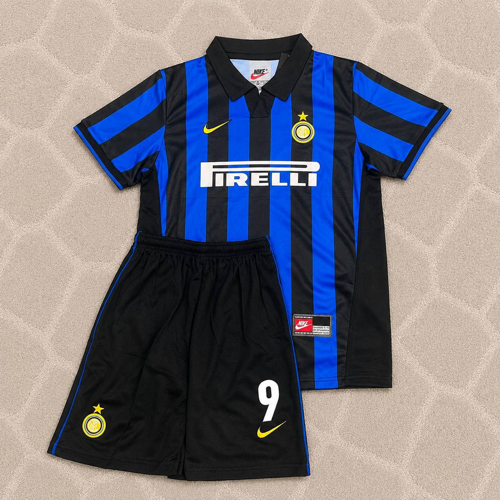 Ronaldo Nazario El Fenomeno R9 - Inter Retro Kids Football Jersey