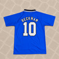 David Beckham Manchester United 1996/1997 Blue Retro Football Jersey