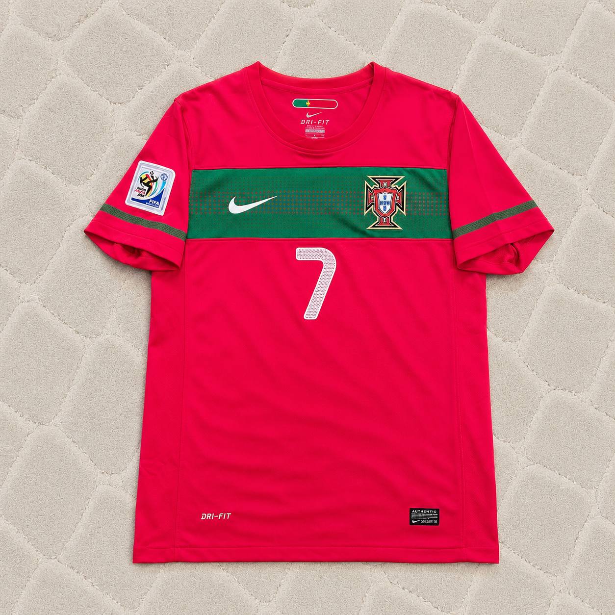 Cristiano Ronaldo Portugal 2010 World Cup Retro Jersey Trikot Maglia