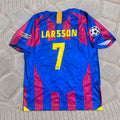 Sebastian Larsson #24 Barcelona 2005-2006 Retro Home Football Jersey - UEFA Champions League Final Paris 2006 - Trikot Maillot