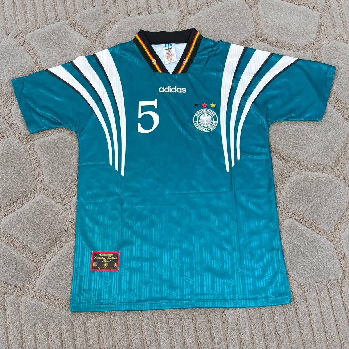 Thomas Helmer #5 Germany Deutschland EURO 1996 Retro Jersey Kit - Trikot Maillot