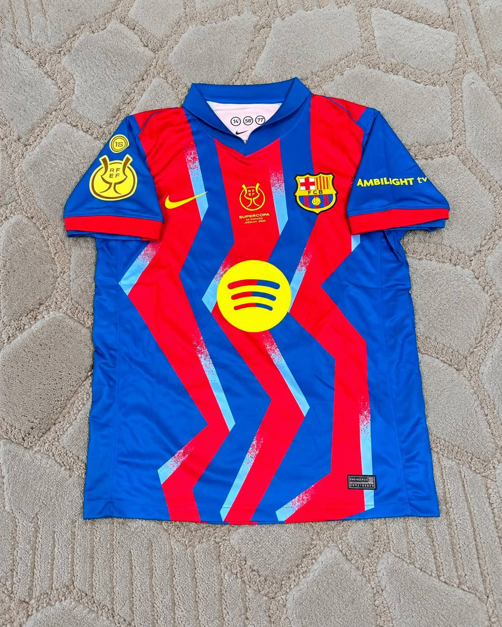 Raphinha #11 Barcelona 2026 Home Football Shirt Jersey - Supercopa de Espana - Trikot Maillot