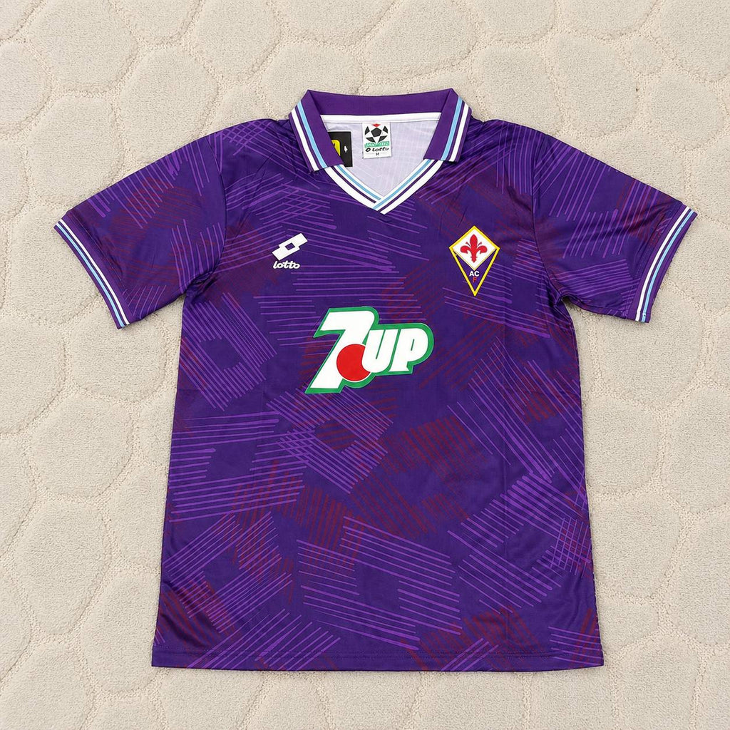 Gabriel Batistuta #9 Fiorentina 1992/1993  Season Home Retro Football Jersey Trikot Maillot