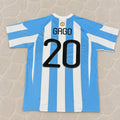 Fernando Gago 20- 2010 World Cup Argentina Retro Jersey