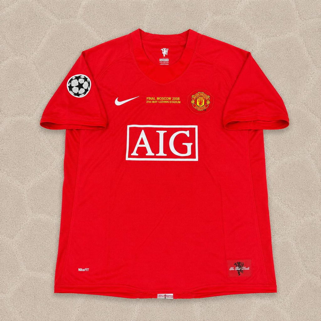 Dimitar Berbatov Manchester United 2008 Champions League Final Retro Home Football Jersey