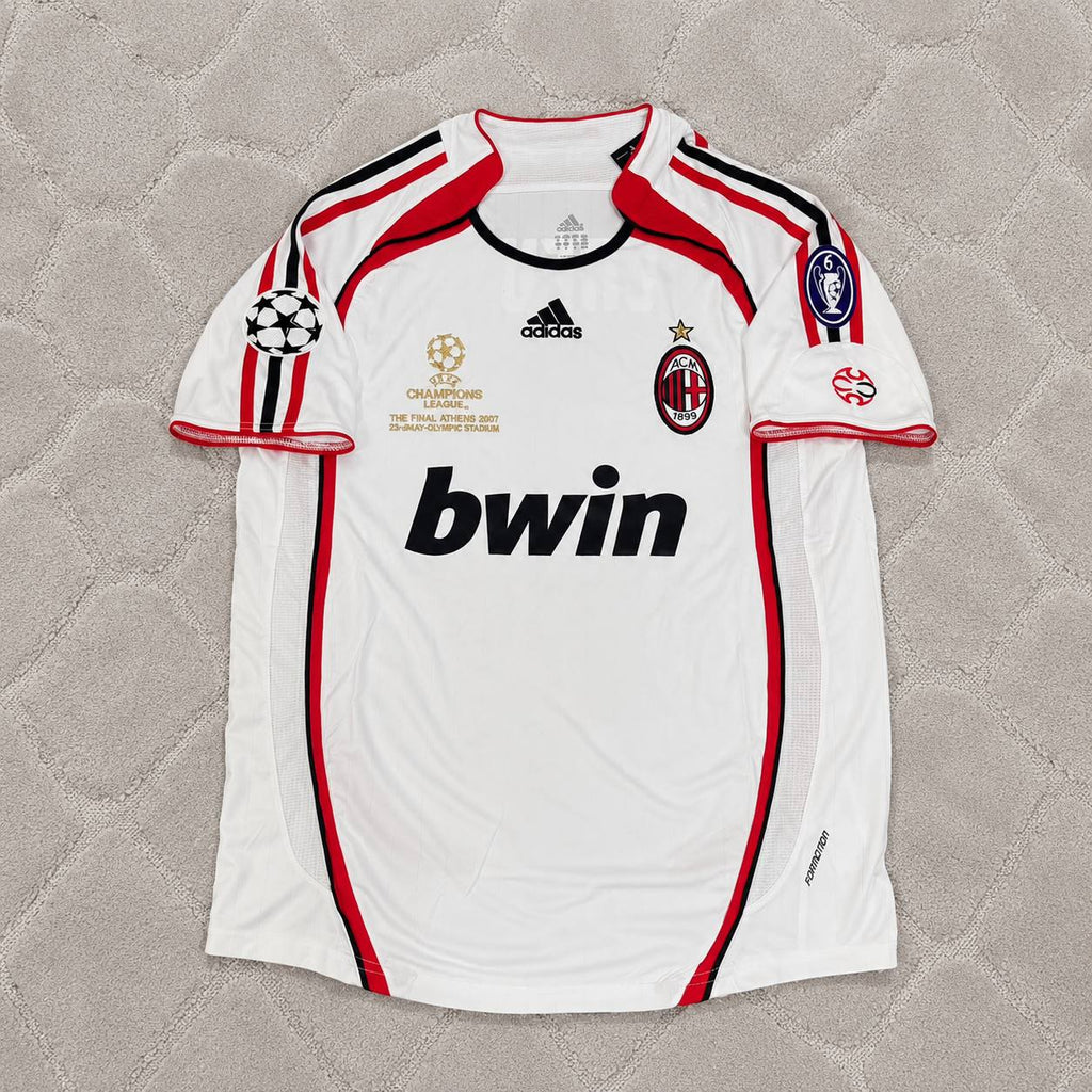 Cafu Milan 2007 CL Final White Retro Football Jersey Trikot