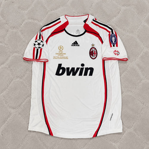 Cafu Milan 2007 CL Final White Retro Football Jersey Trikot