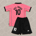 Alessandro Del Piero #10 Juventus 1996–1998 Retro Pink Kids Football Jersey