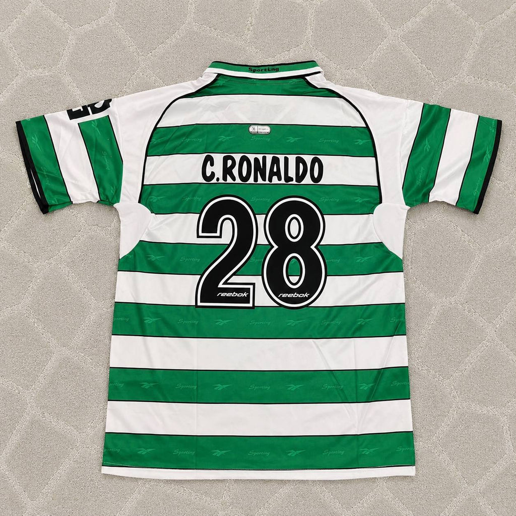 Cristiano Ronaldo Sporting CP Debut Retro Football Jersey Kit