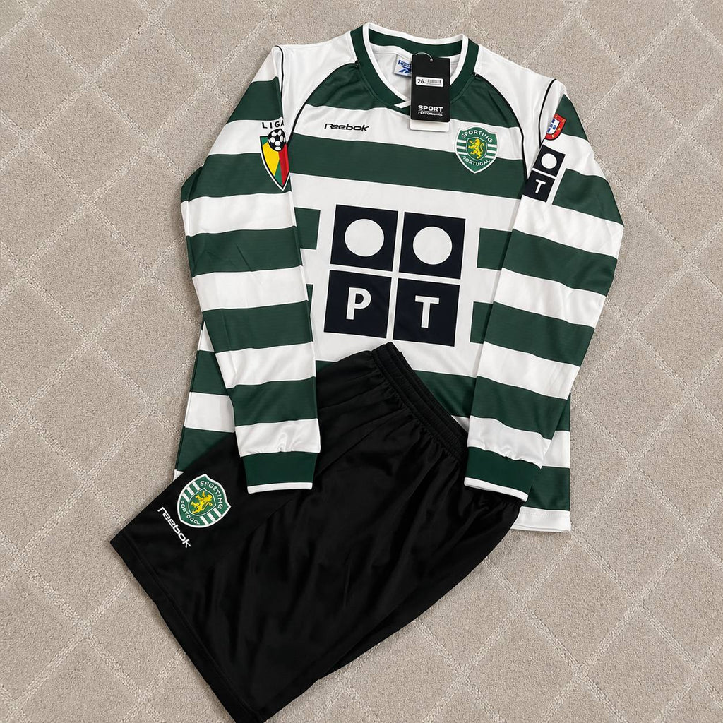Cristiano Ronaldo Sporting CP Debut Retro Football Jersey Kit kids