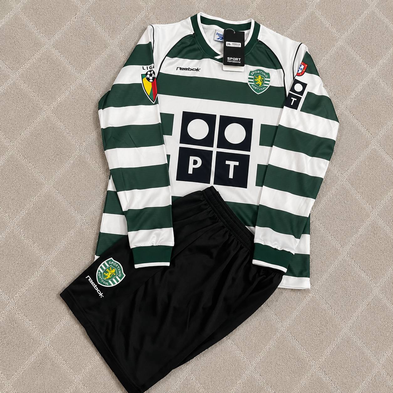 Cristiano Ronaldo Sporting CP Debut Retro Football Jersey Kit kids