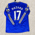 Eden Hazard Chelsea 2013 Premier League Patch Blue Retro Football Jersey