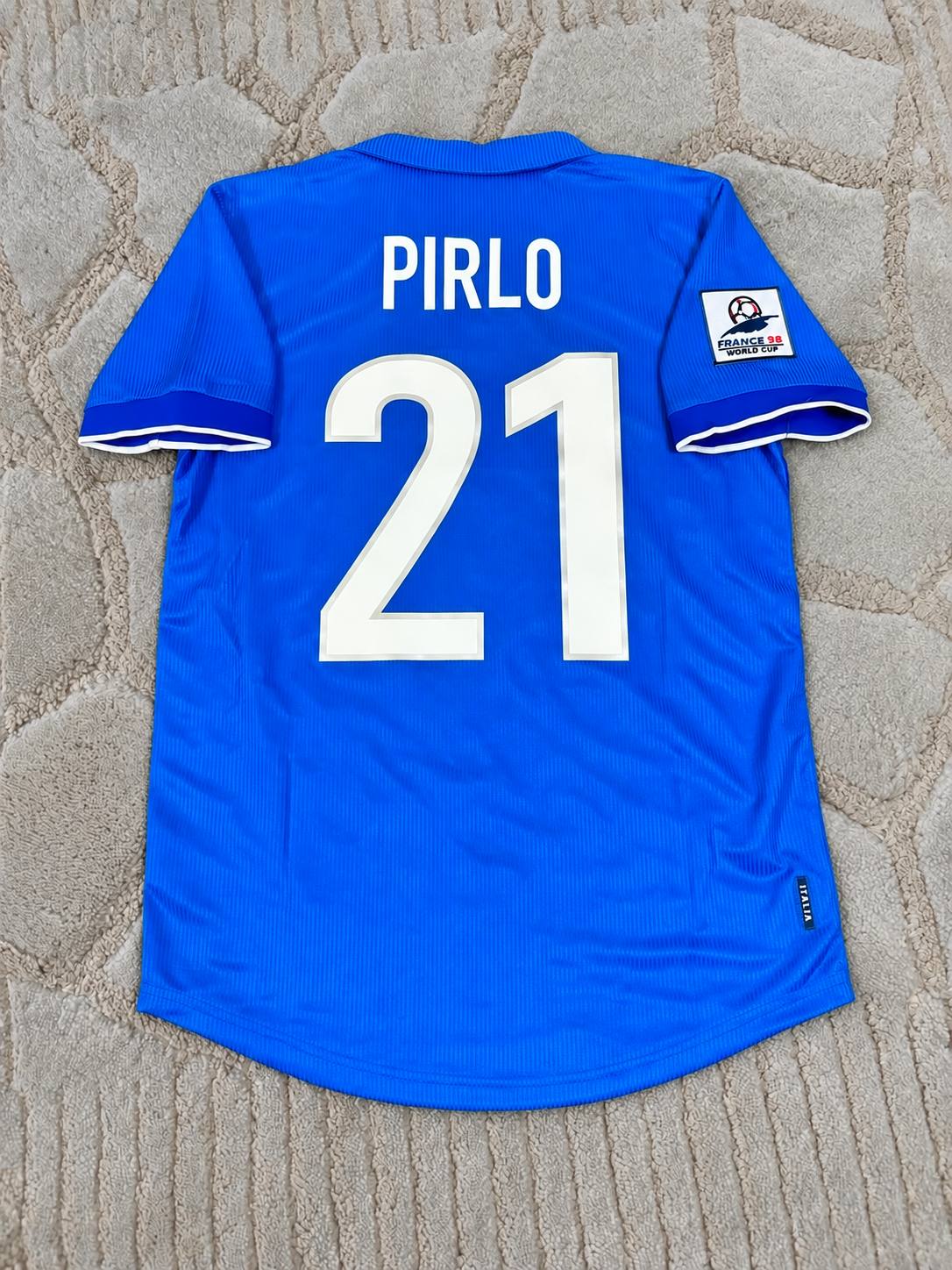 Andrea Pirlo #21 Italy Retro Home Football Shirt - Jersey Kit