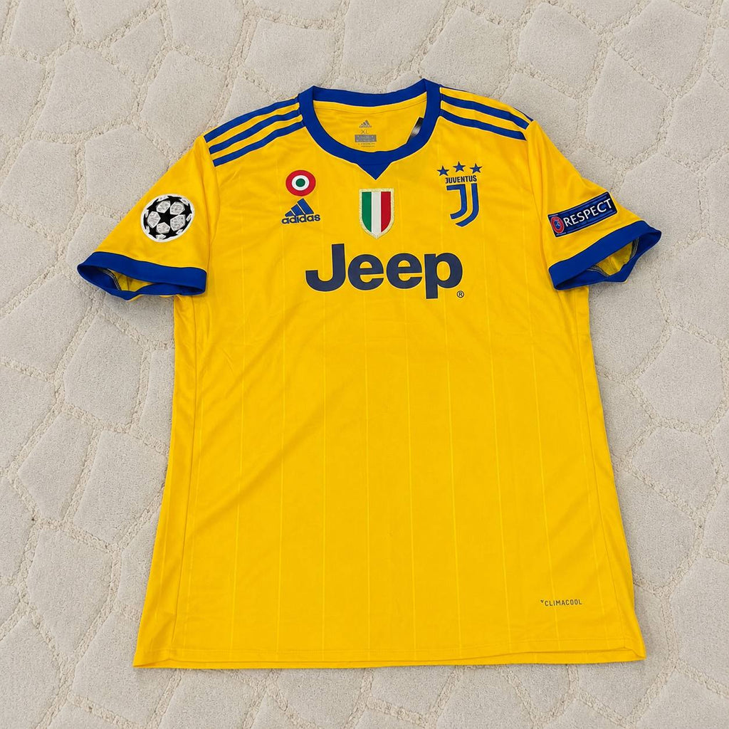 Cristiano Ronaldo Juventus Yellow Retro Football Jersey