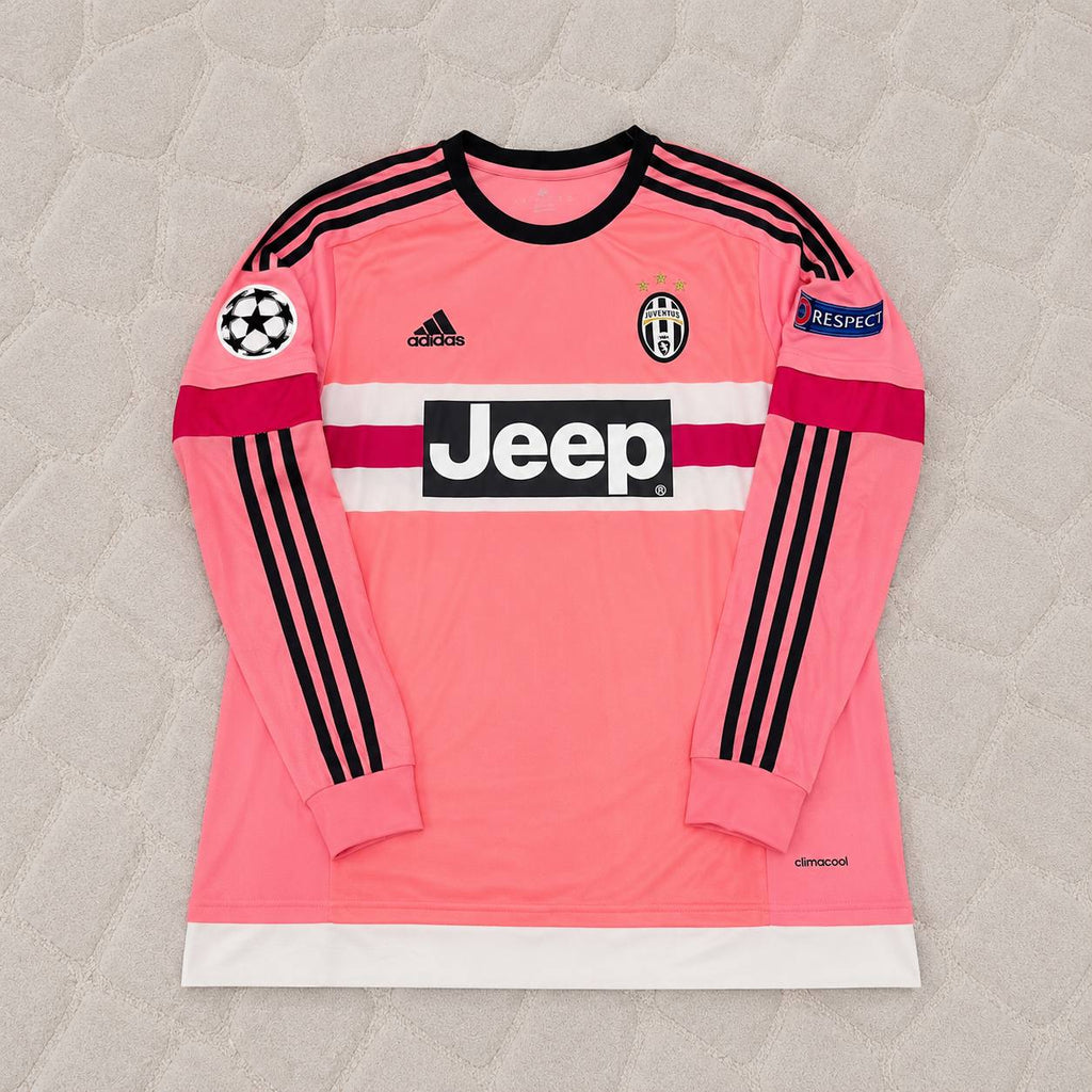 Patrice Evra Juventus Pink Retro 2015-2016 Pink Jersey Trikot