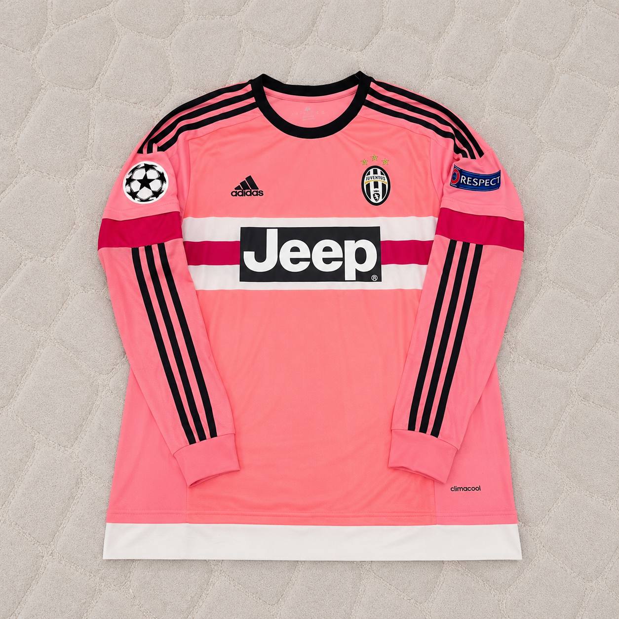 Patrice Evra Juventus Pink Retro 2015-2016 Pink Jersey Trikot
