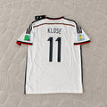 Miroslav Klose Germany 2014 World Cup White Retro Football Jersey Kit