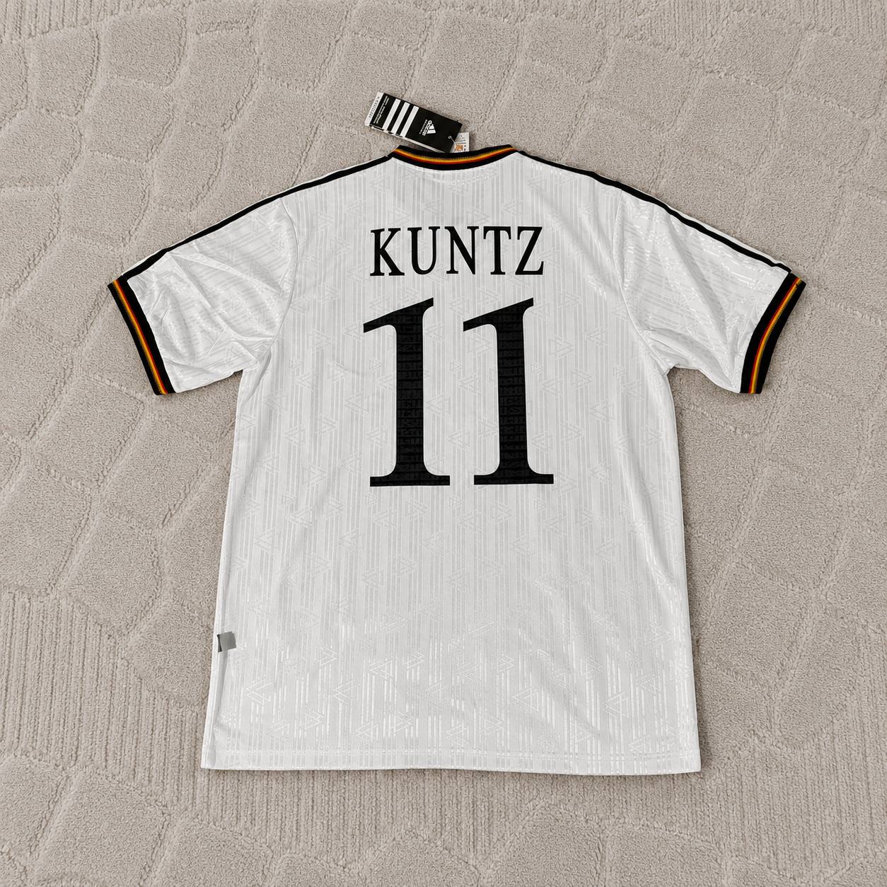 Stefan Kuntz Deutschland 1996 Europameisterschaft Finale Heim Retro Fussballtrikot Set