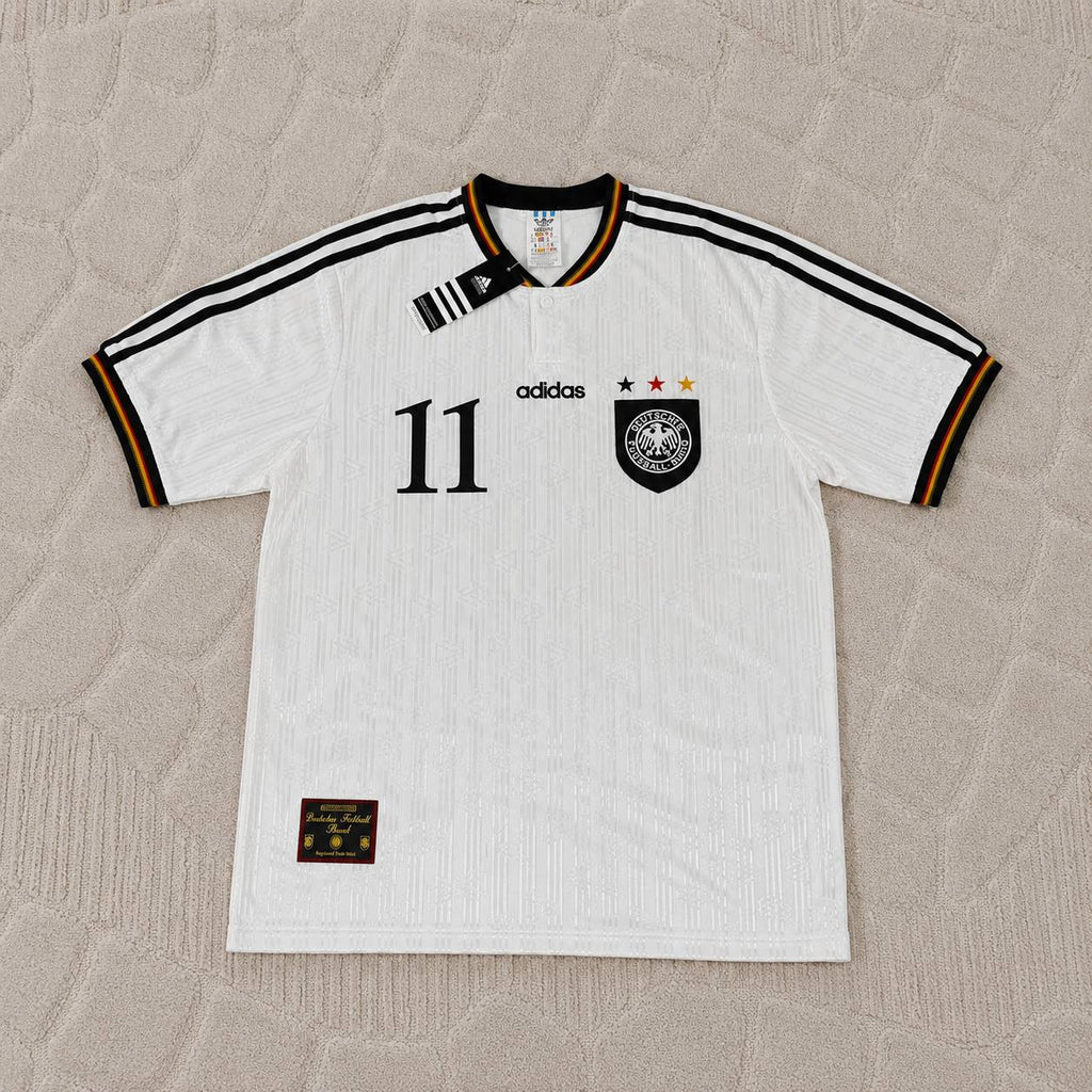 Stefan Kuntz Deutschland 1996 Europameisterschaft Finale Heim Retro Fussballtrikot Set