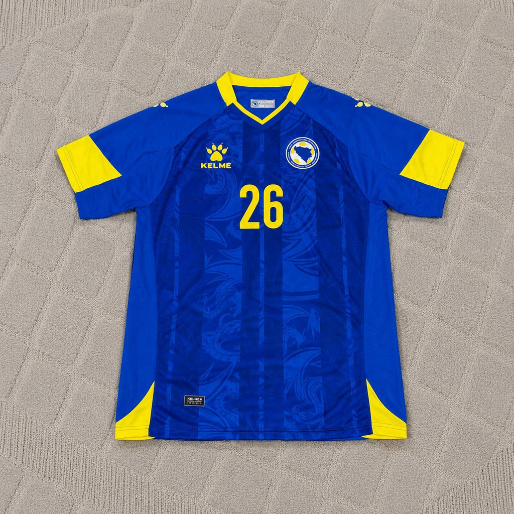 Sergej Barbarez Bosnia and Herzegovina Blue Football Jersey