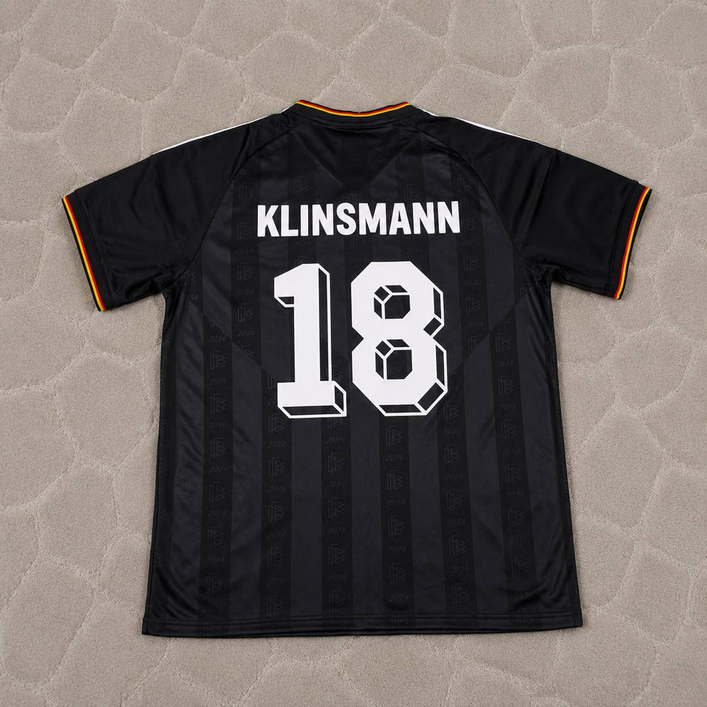 Jürgen Klinsmann 18# Germany Black Retro Vintage Football Jersey