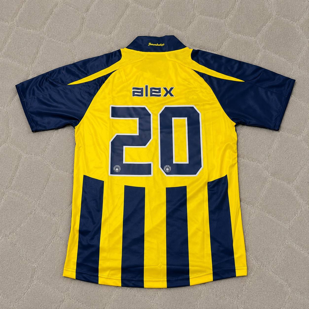 Alex de Souza Fenerbahçe 2007 2008 Home Retro Football Jersey