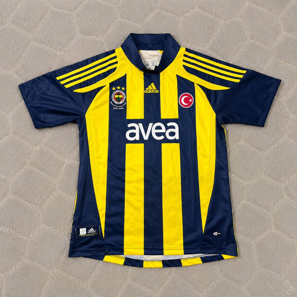 Alex de Souza Fenerbahçe 2007 2008 Home Retro Football Jersey